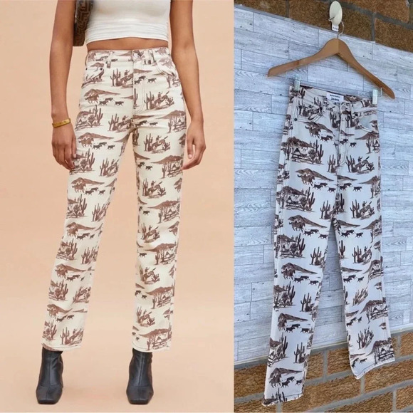 Reformation Sonora high-waisted straight jeans size 23 - Picture 2 of 14